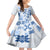 Vintage Hawaii Family Matching Summer Maxi Dress and Hawaiian Shirt Hawaiian Quilt Kapa Mismatch Blue - Wonder Print Shop