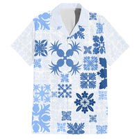 Vintage Hawaii Hawaiian Shirt Hawaiian Quilt Kapa Mismatch Blue - Wonder Print Shop