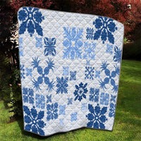 Vintage Hawaii Quilt Hawaiian Quilt Kapa Mismatch Blue - Wonder Print Shop