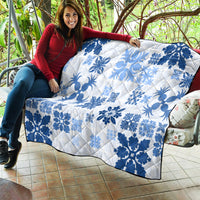 Vintage Hawaii Quilt Hawaiian Quilt Kapa Mismatch Blue - Wonder Print Shop