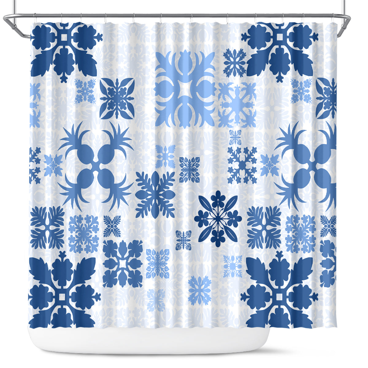 vintage-hawaii-shower-curtain-hawaiian-quilt-kapa-mismatch-blue