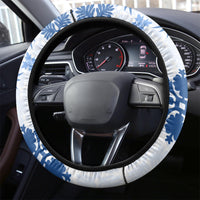 Vintage Hawaii Steering Wheel Cover Hawaiian Quilt Kapa Mismatch Blue - Wonder Print Shop