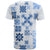Vintage Hawaii T Shirt Hawaiian Quilt Kapa Mismatch Blue - Wonder Print Shop
