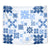 Vintage Hawaii Tapestry Hawaiian Quilt Kapa Mismatch Blue - Wonder Print Shop