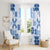 Vintage Hawaii Window Curtain Hawaiian Quilt Kapa Mismatch Blue - Wonder Print Shop