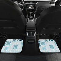 Vintage Hawaii Car Mats Hawaiian Quilt Kapa Mismatch Teal LT7 - Wonder Print Shop