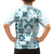 Vintage Hawaii Family Matching Summer Maxi Dress and Hawaiian Shirt Hawaiian Quilt Kapa Mismatch Teal - Wonder Print Shop