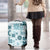 Vintage Hawaii Luggage Cover Hawaiian Quilt Kapa Mismatch Teal - Wonder Print Shop