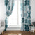Vintage Hawaii Window Curtain Hawaiian Quilt Kapa Mismatch Teal - Wonder Print Shop