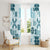Vintage Hawaii Window Curtain Hawaiian Quilt Kapa Mismatch Teal - Wonder Print Shop