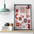 Vintage Hawaii Canvas Wall Art Hawaiian Quilt Kapa Mismatch Red LT7 - Wonder Print Shop