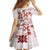 Vintage Hawaii Family Matching Summer Maxi Dress and Hawaiian Shirt Hawaiian Quilt Kapa Mismatch Red - Wonder Print Shop