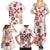 Vintage Hawaii Family Matching Summer Maxi Dress and Hawaiian Shirt Hawaiian Quilt Kapa Mismatch Red - Wonder Print Shop