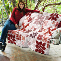 Vintage Hawaii Quilt Hawaiian Quilt Kapa Mismatch Red - Wonder Print Shop