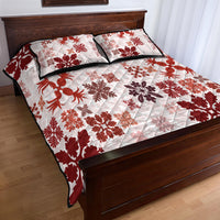 Vintage Hawaii Quilt Bed Set Hawaiian Quilt Kapa Mismatch Red - Wonder Print Shop