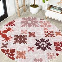 vintage-hawaii-round-carpet-hawaiian-quilt-kapa-mismatch-red