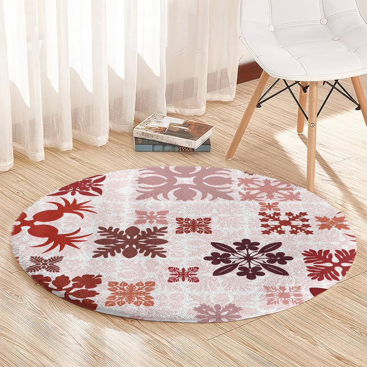 vintage-hawaii-round-carpet-hawaiian-quilt-kapa-mismatch-red
