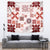 Vintage Hawaii Tapestry Hawaiian Quilt Kapa Mismatch Red - Wonder Print Shop