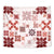 Vintage Hawaii Tapestry Hawaiian Quilt Kapa Mismatch Red - Wonder Print Shop