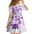 Vintage Hawaii Family Matching Summer Maxi Dress and Hawaiian Shirt Hawaiian Quilt Kapa Mismatch Purple - Wonder Print Shop