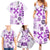 Vintage Hawaii Family Matching Summer Maxi Dress and Hawaiian Shirt Hawaiian Quilt Kapa Mismatch Purple - Wonder Print Shop