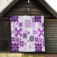 Vintage Hawaii Quilt Hawaiian Quilt Kapa Mismatch Purple - Wonder Print Shop