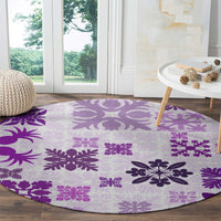 vintage-hawaii-round-carpet-hawaiian-quilt-kapa-mismatch-purple