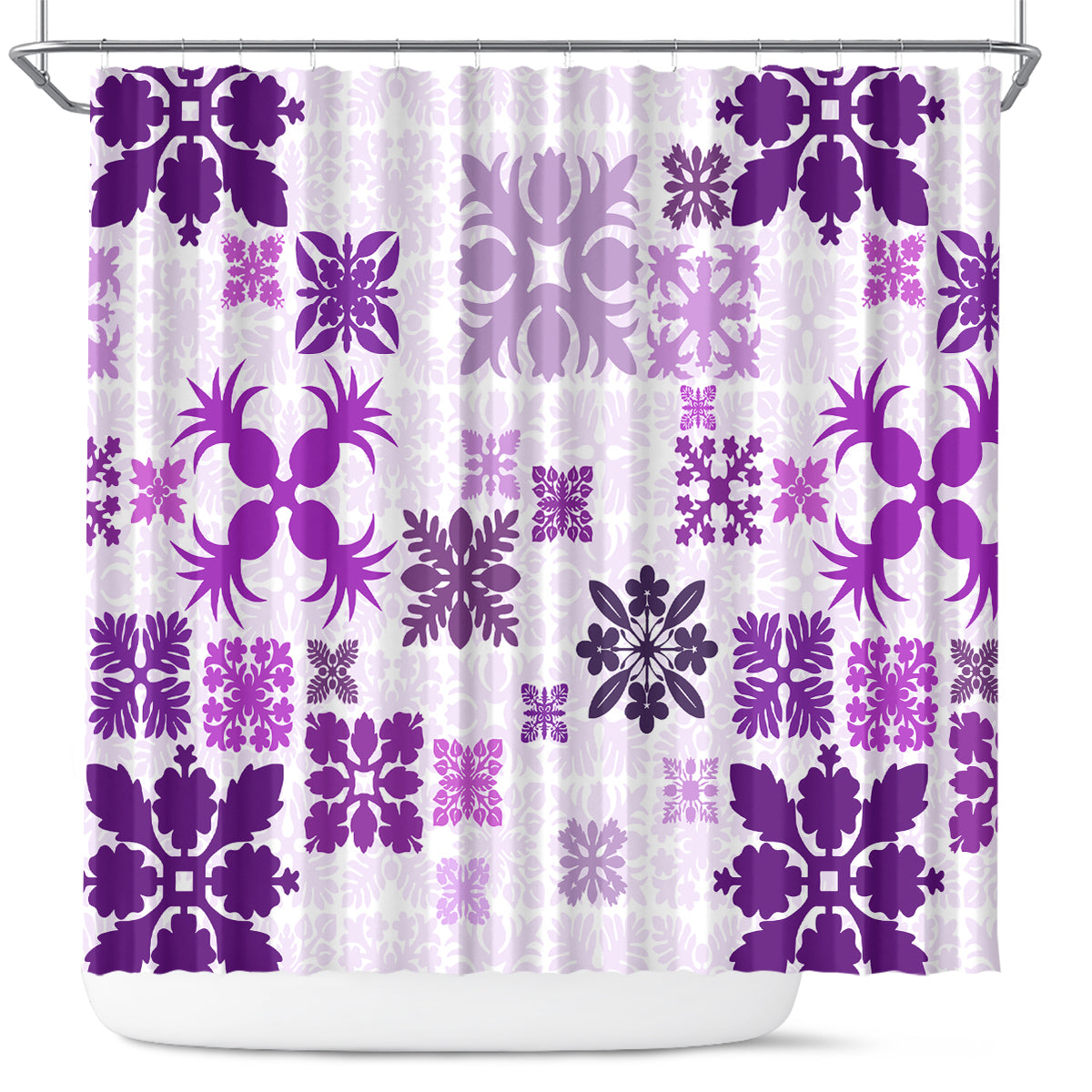 vintage-hawaii-shower-curtain-hawaiian-quilt-kapa-mismatch-purple