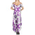 Vintage Hawaii Summer Maxi Dress Hawaiian Quilt Kapa Mismatch Purple - Wonder Print Shop