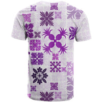 Vintage Hawaii T Shirt Hawaiian Quilt Kapa Mismatch Purple - Wonder Print Shop