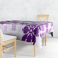 Vintage Hawaii Tablecloth Hawaiian Quilt Kapa Mismatch Purple - Wonder Print Shop