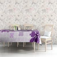 Vintage Hawaii Tablecloth Hawaiian Quilt Kapa Mismatch Purple - Wonder Print Shop