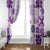 Vintage Hawaii Window Curtain Hawaiian Quilt Kapa Mismatch Purple - Wonder Print Shop