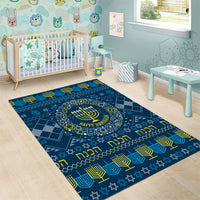 Happy Hanukkah Area Rug Love and Lights Menorah LT7 - Wonder Print Shop