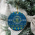 Happy Hanukkah Ceramic Ornament Love and Lights Menorah LT7 - Wonder Print Shop