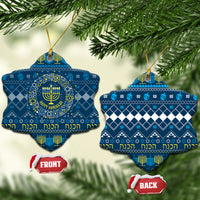 Happy Hanukkah Ceramic Ornament Love and Lights Menorah LT7 - Wonder Print Shop