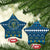 Happy Hanukkah Ceramic Ornament Love and Lights Menorah LT7 - Wonder Print Shop