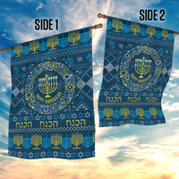 Happy Hanukkah Garden Flag Love and Lights Menorah - Wonder Print Shop