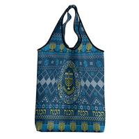 Happy Hanukkah Grocery Bag Love and Lights Menorah
