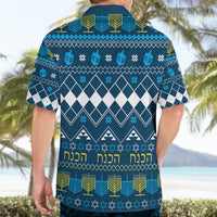 Happy Hanukkah Hawaiian Shirt Love and Lights Menorah - Wonder Print Shop