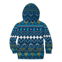 Happy Hanukkah Kid Hoodie Love and Lights Menorah - Wonder Print Shop