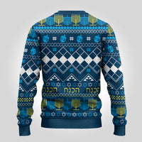 Happy Hanukkah Ugly Christmas Sweater Love and Lights Menorah - Wonder Print Shop
