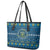 Happy Hanukkah Leather Tote Bag Love and Lights Menorah - Wonder Print Shop