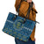 Happy Hanukkah Leather Tote Bag Love and Lights Menorah - Wonder Print Shop