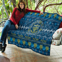 Happy Hanukkah Quilt Love and Lights Menorah - Wonder Print Shop
