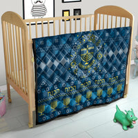 Happy Hanukkah Quilt Love and Lights Menorah - Wonder Print Shop