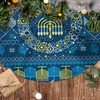 Happy Hanukkah Tree Skirt Love and Lights Menorah - Wonder Print Shop