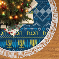 Happy Hanukkah Tree Skirt Love and Lights Menorah - Wonder Print Shop