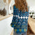 Happy Hanukkah Women Casual Shirt Love and Lights Menorah - Wonder Print Shop