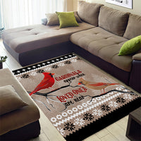 Christmas Cardinal Birds Area Rug Cardinals Appear When Loved Ones Are Near LT7 - Wonder Print Shop